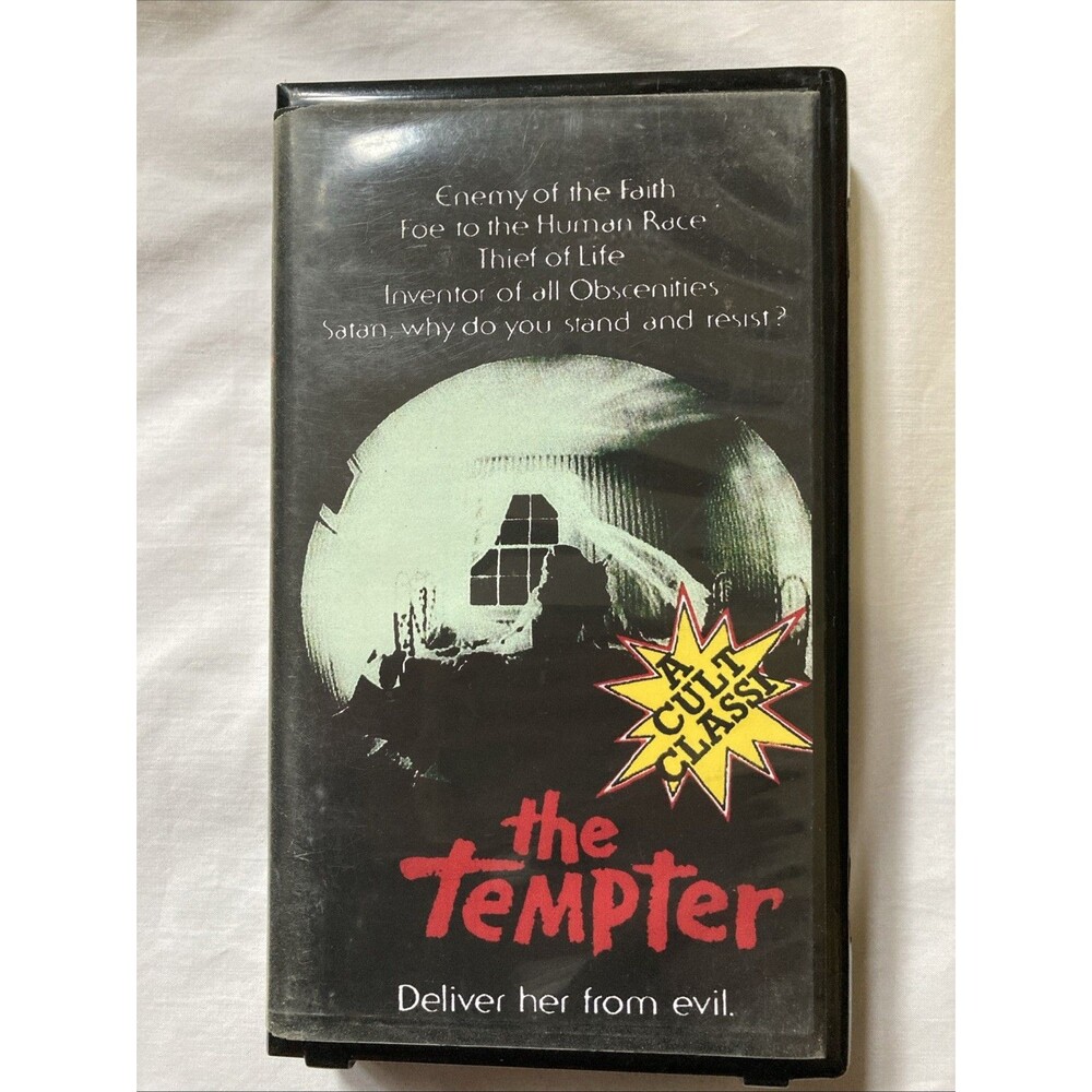 The Tempter (VHS, 1985) Horror Clamshell Halemark Cult Horror Italy Tested